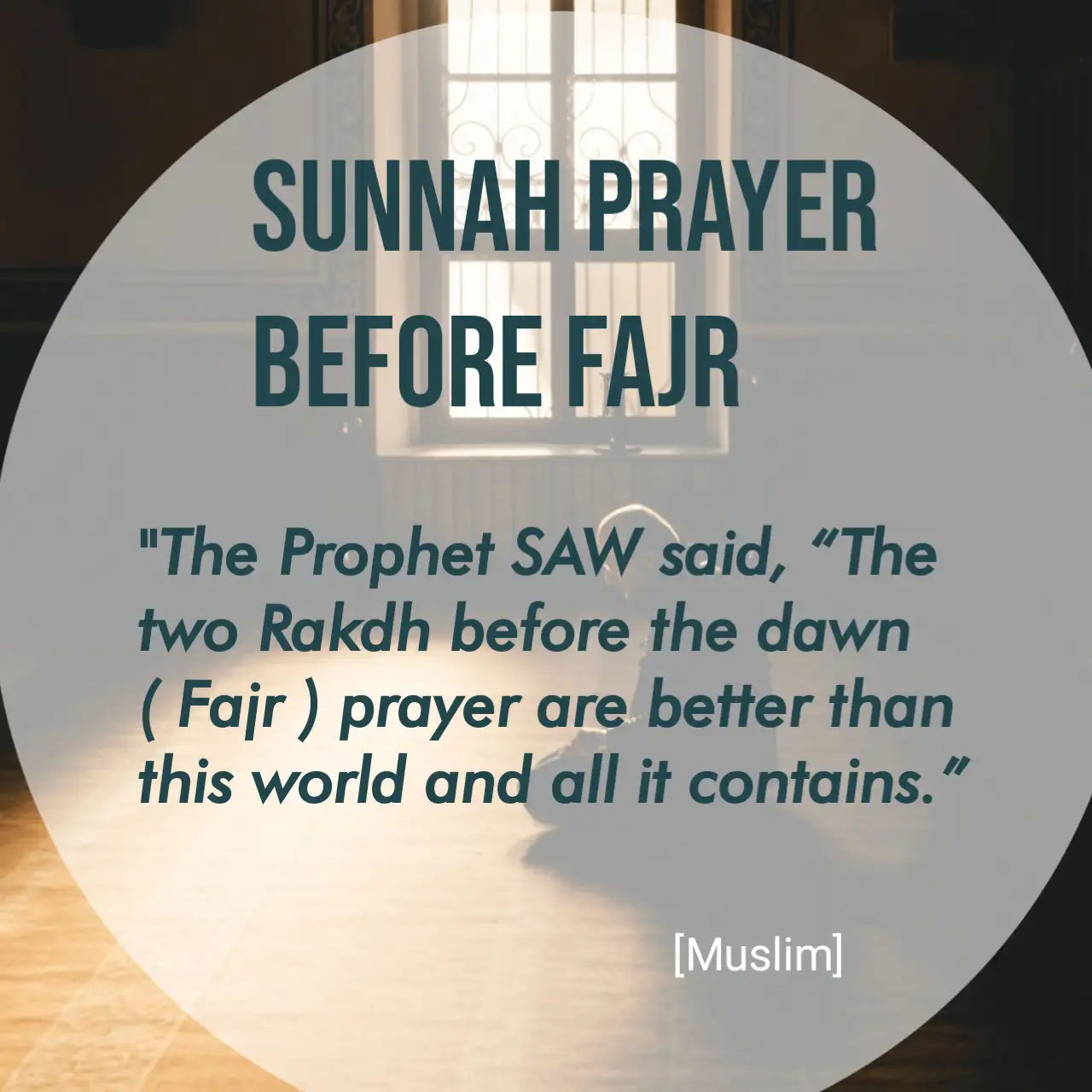 Sunnah Prayer Before Fajr