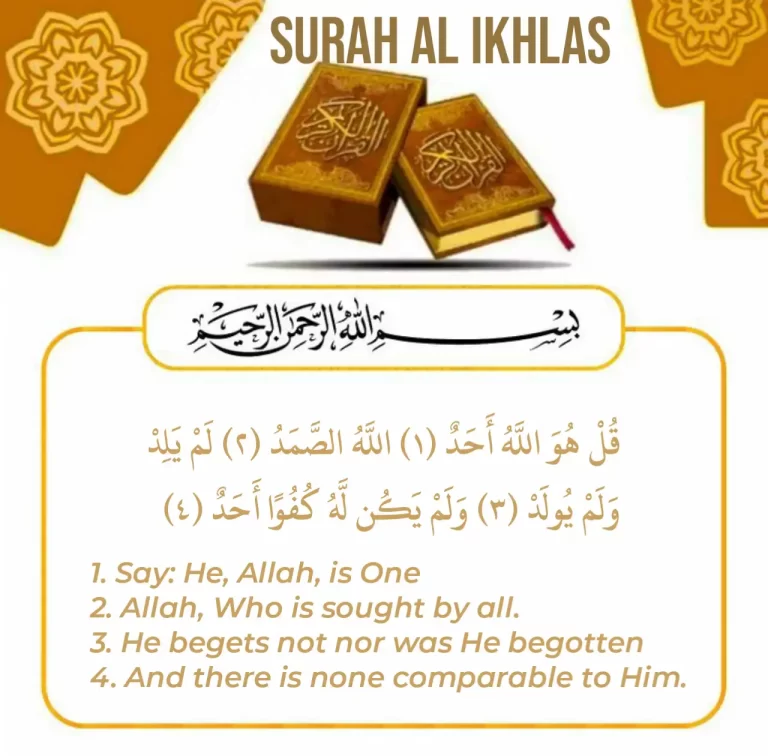Qul Huwallahu Ahad Surah Meaning, Arabic & Transliteration (Surah Al Ikhlas)