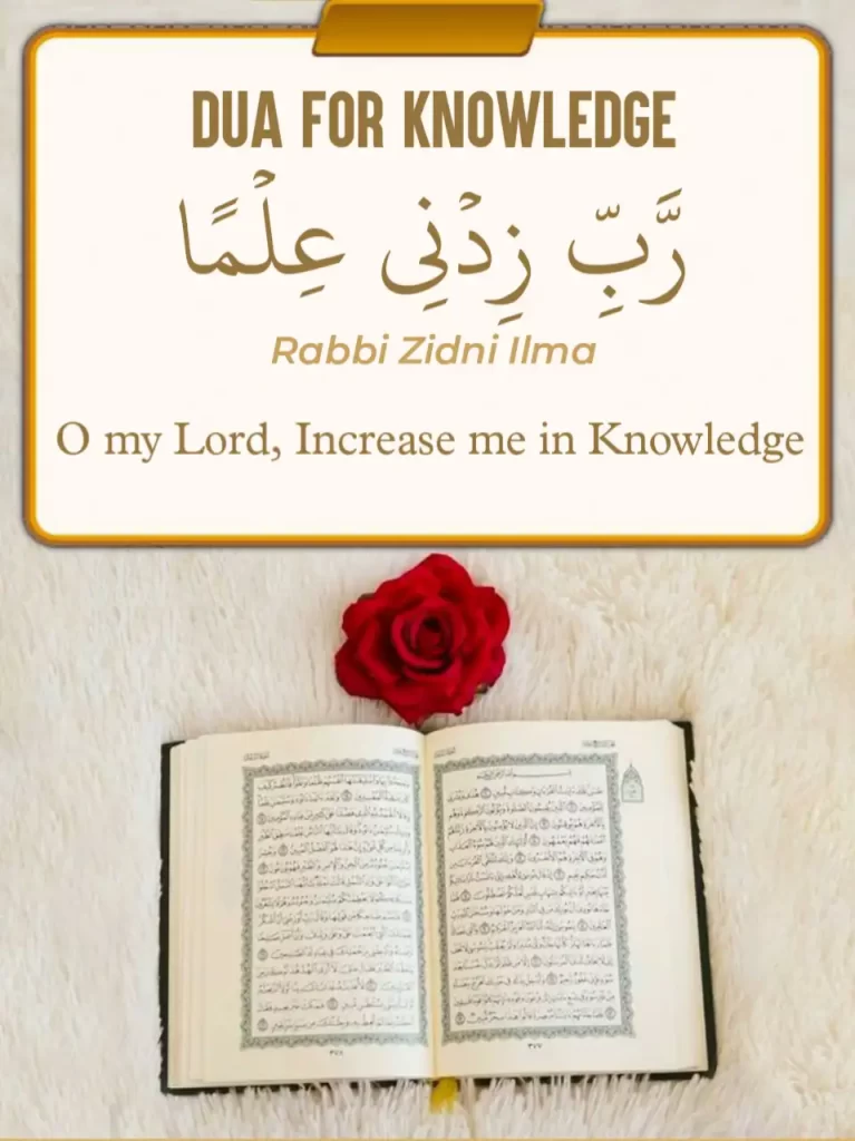 Rabbi zidni ilma meaning in English