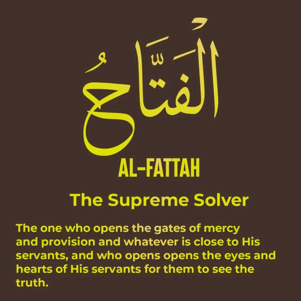 Al Fattah name of Allah