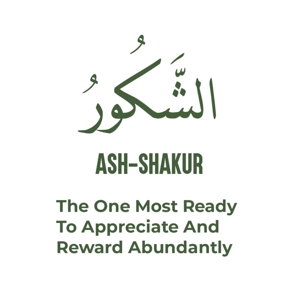Al Shakoor Name of Allah