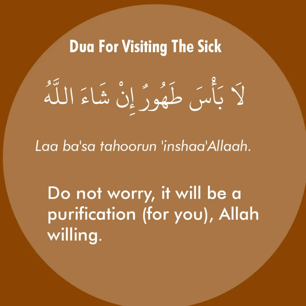 Dua For Visiting The Sick