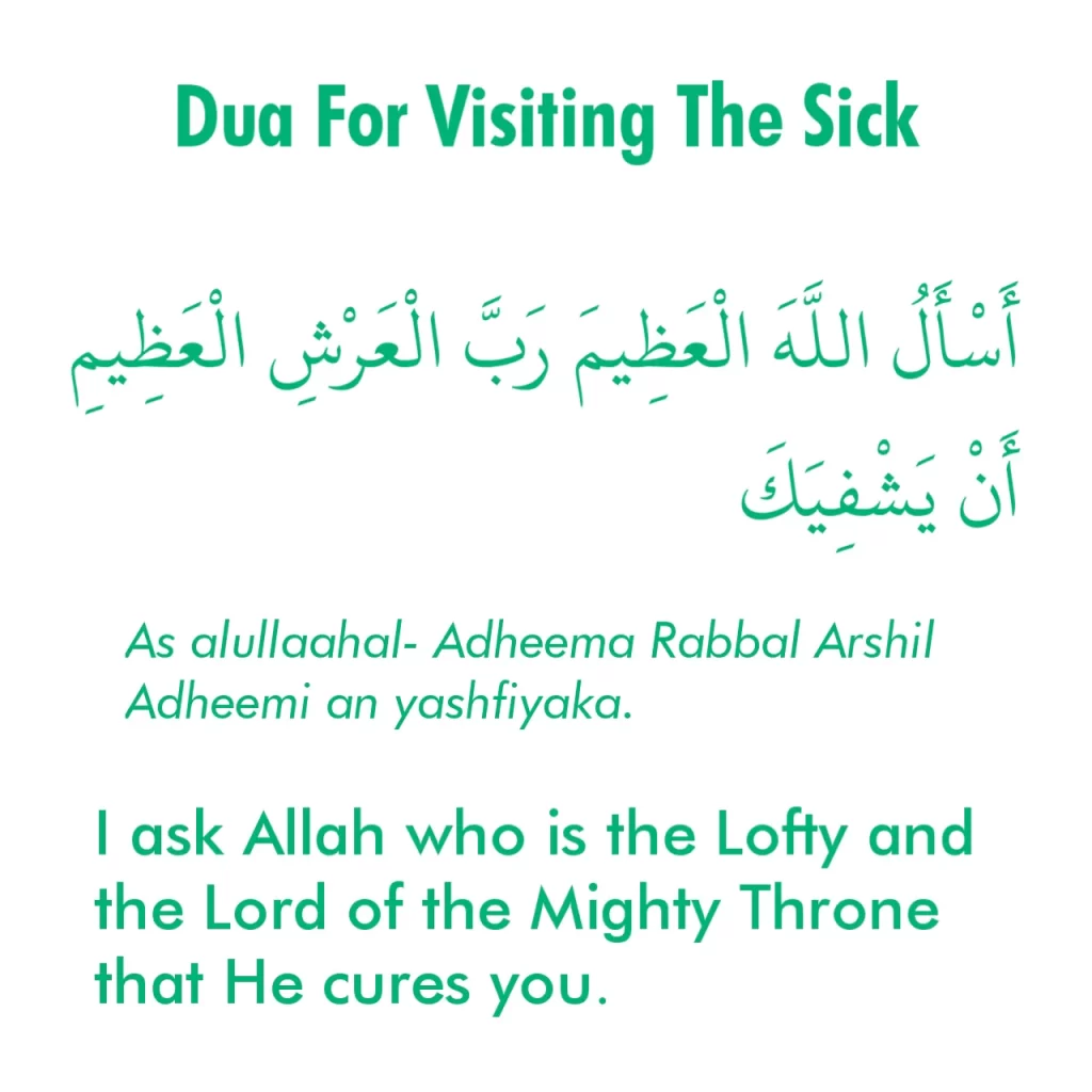 Dua For Visiting The Sick