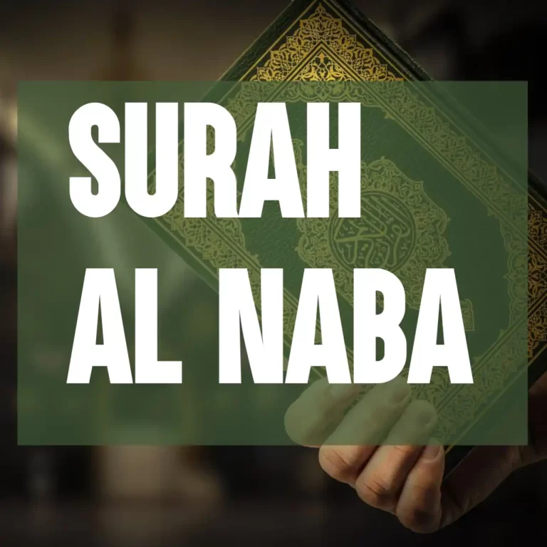 Surah Al Naba Transliteration, Arabic, And Translation In English