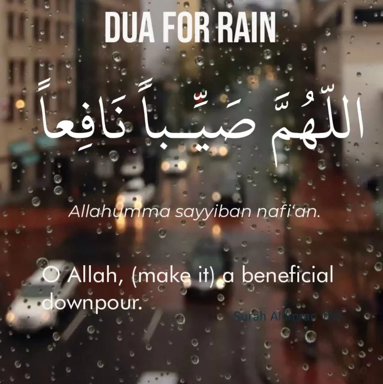 6 Dua For Rain In Arabic, Meaning In English, and Hadith