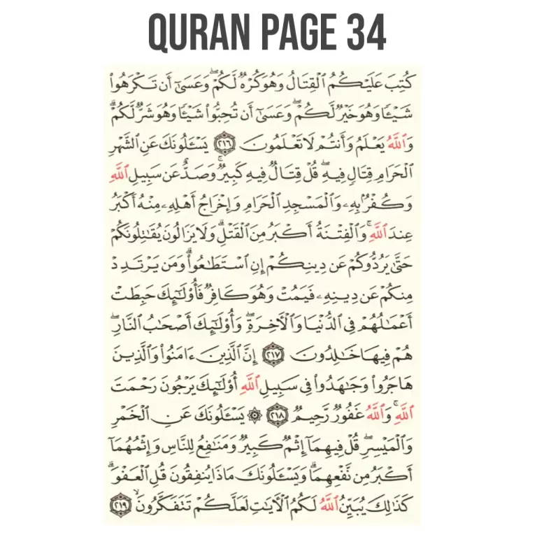 Quran Page 34 Full Meaning In English