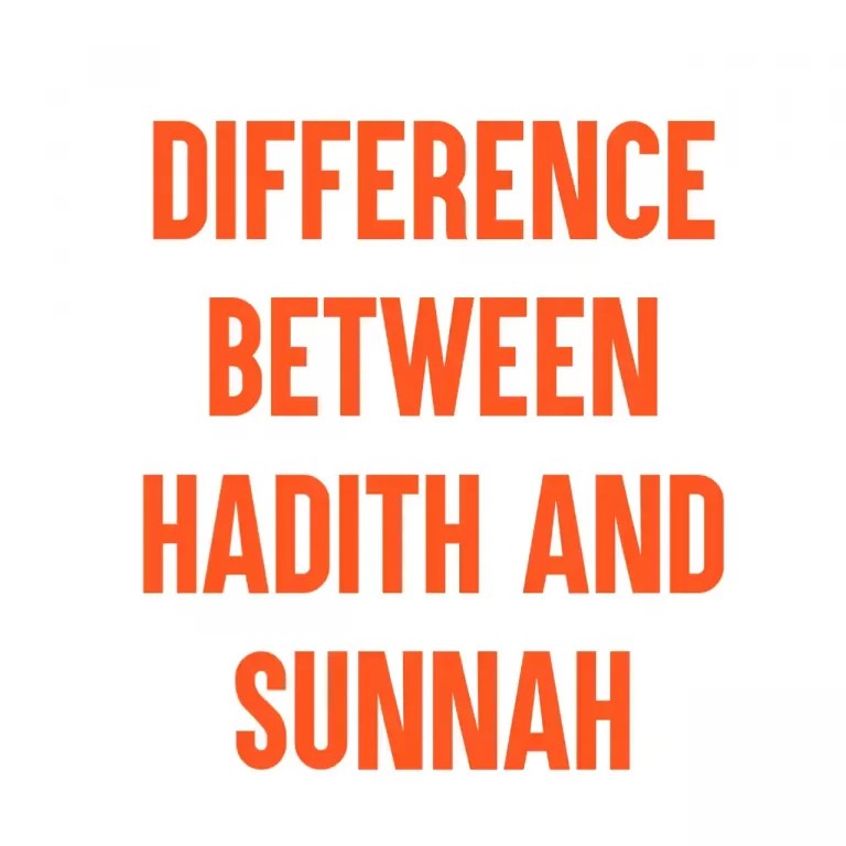 What Is The Difference Between Sunnah And Hadith?