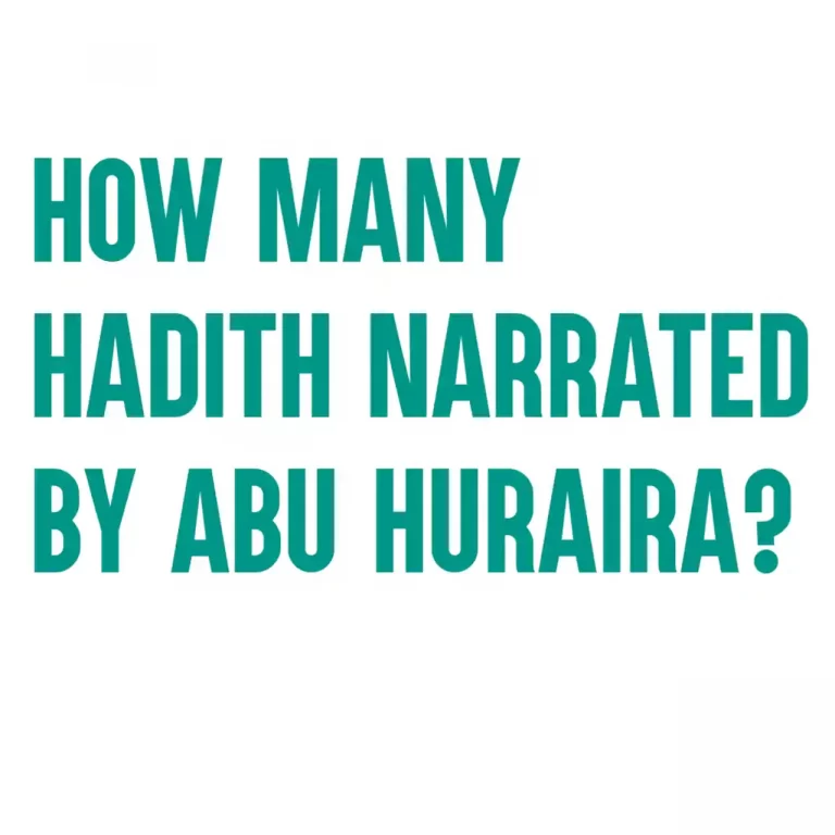 How Many Hadith Narrated By Abu Huraira?