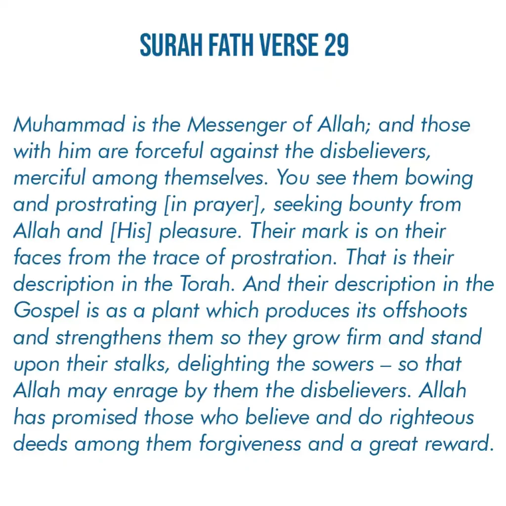 Surah Fath Last Ayat Benefits