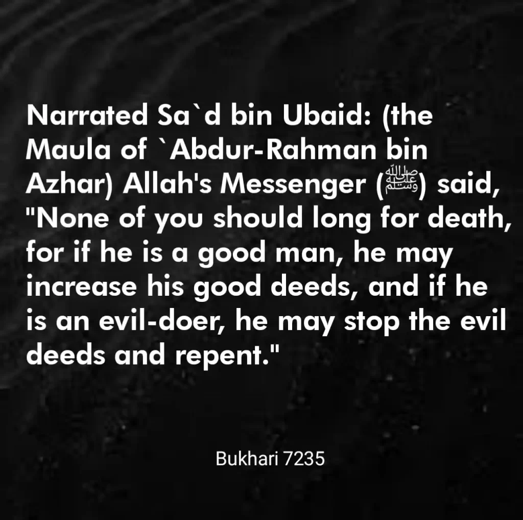 Hadith About Death