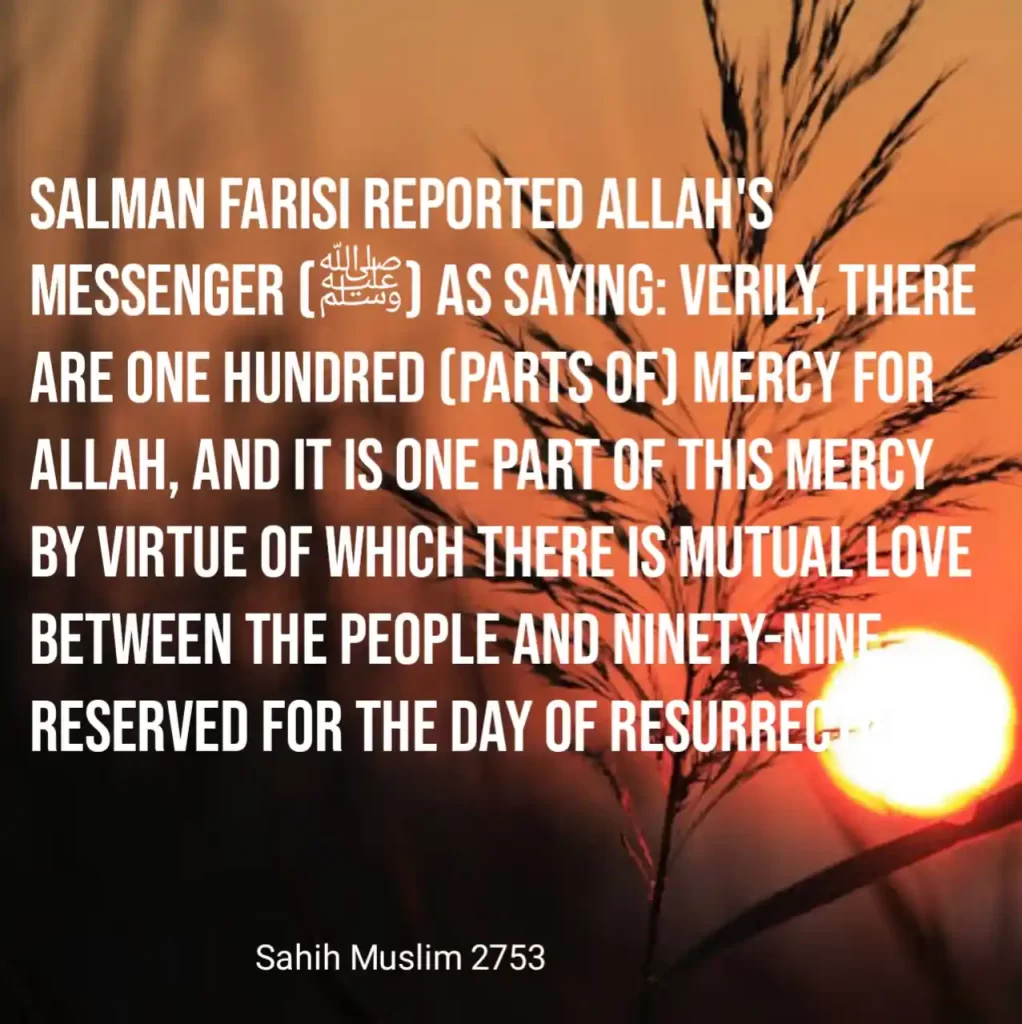 Hadith About Mercy Of Allah