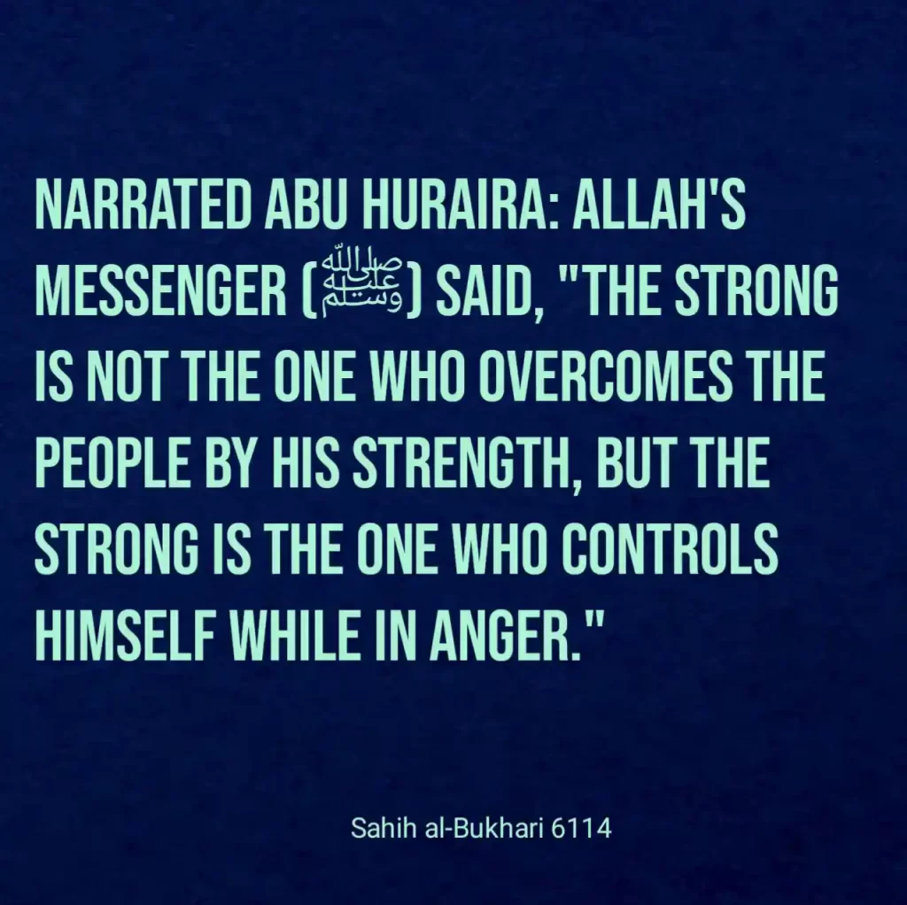 Hadith On Anger