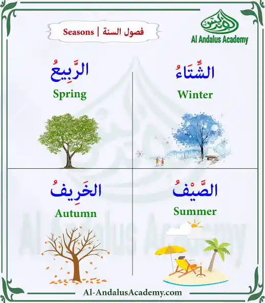 4 seasons in Arabic