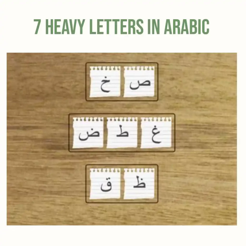 7 Heavy Letters In Arabic
