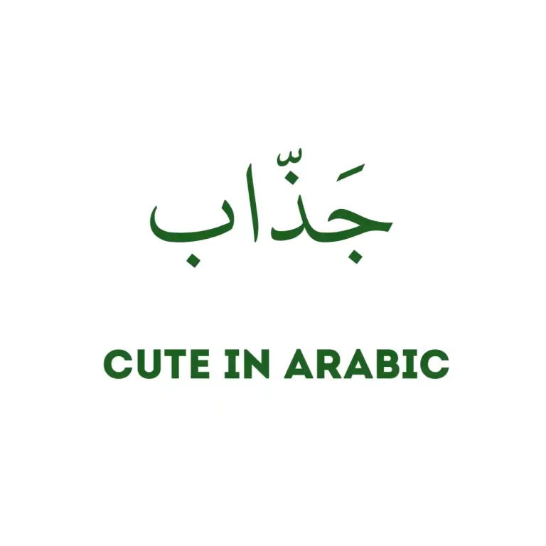 Cute In Arabic (10 ARABIC Words For Cute With Pronounciation)