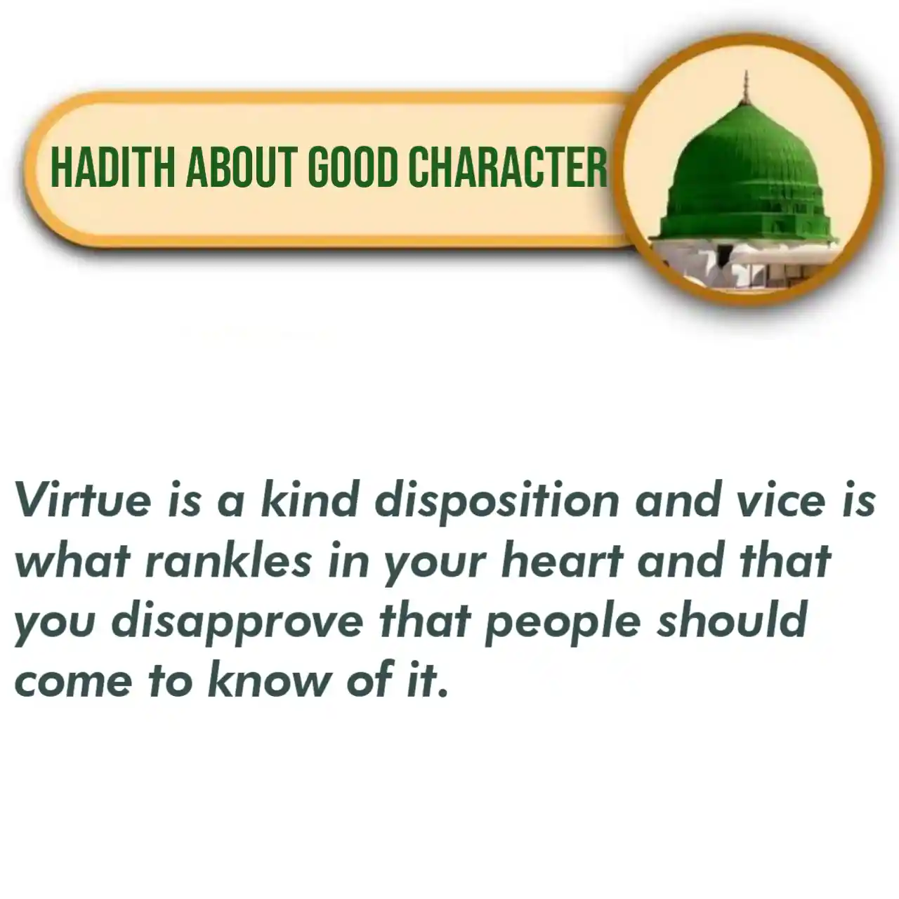 Hadith About Character