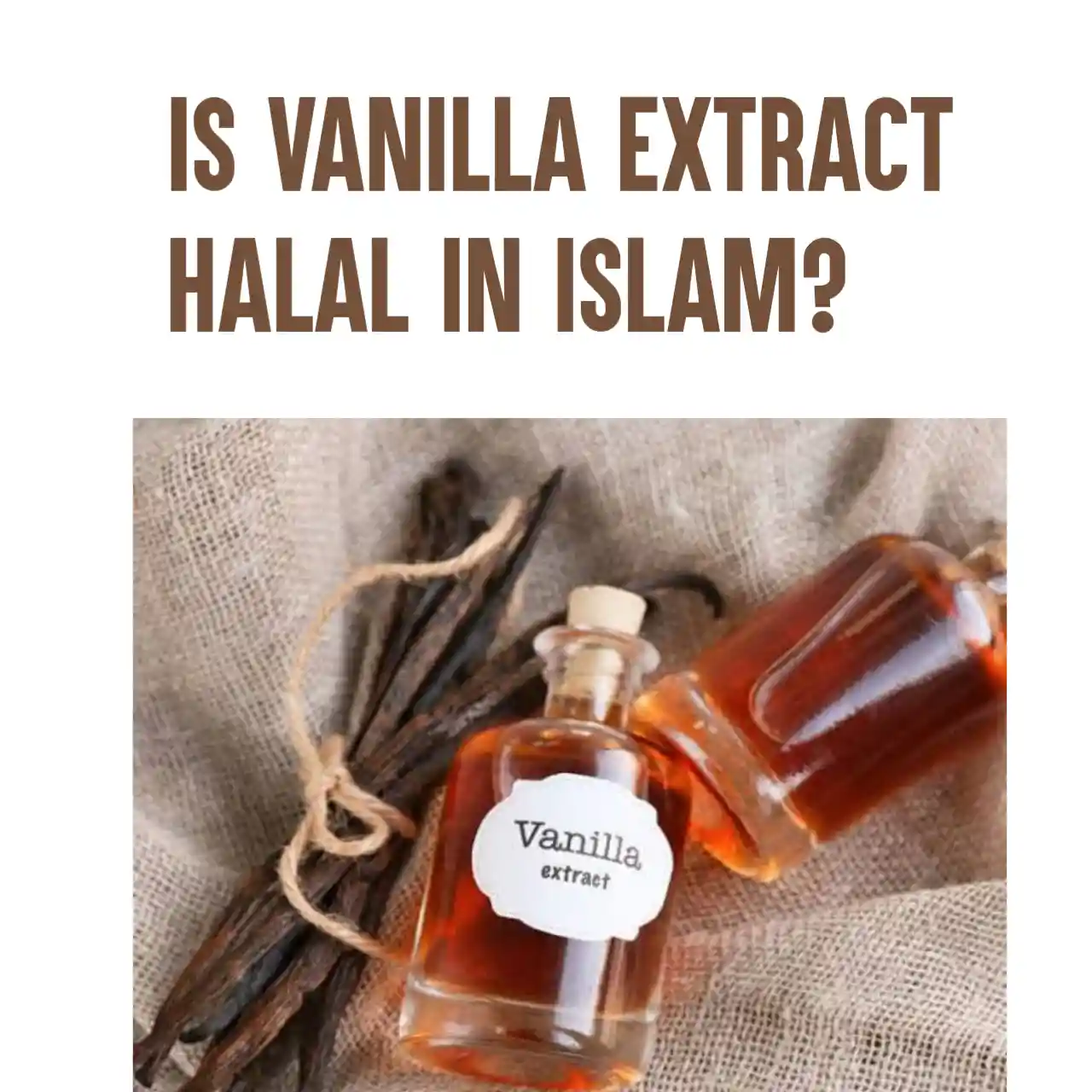 Is vanilla extract halal