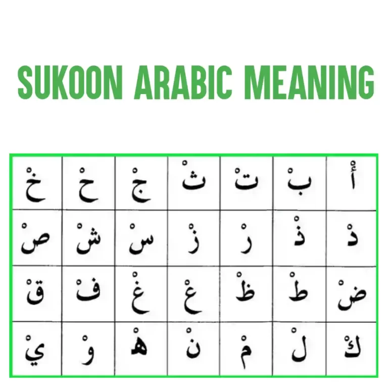 Sukoon Meaning, Arabic, And Examples In Quran (Jazm)
