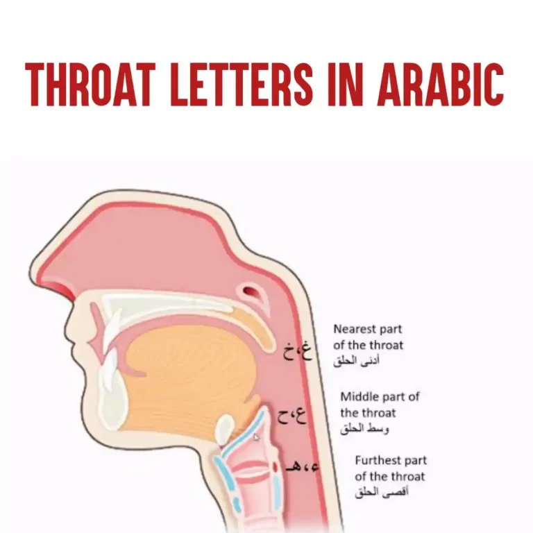 Throat Letters In Arabic, Pronunciation And Examples