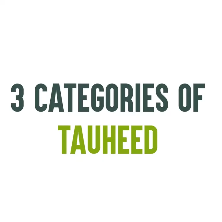 What Is Tawheed Plus 3 Categories Of Tawheed