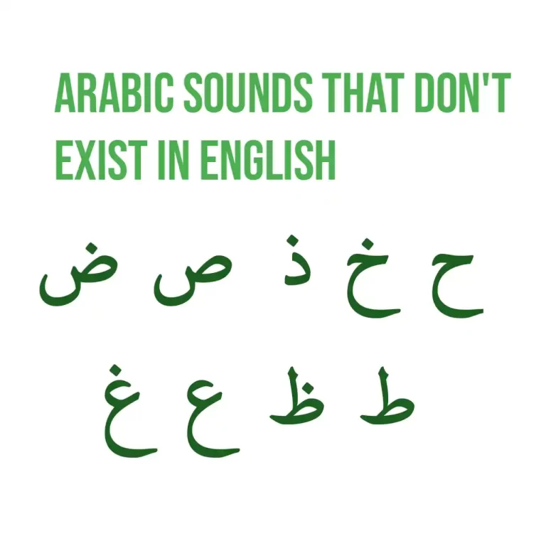 Arabic Sounds That Don’t Exist In English