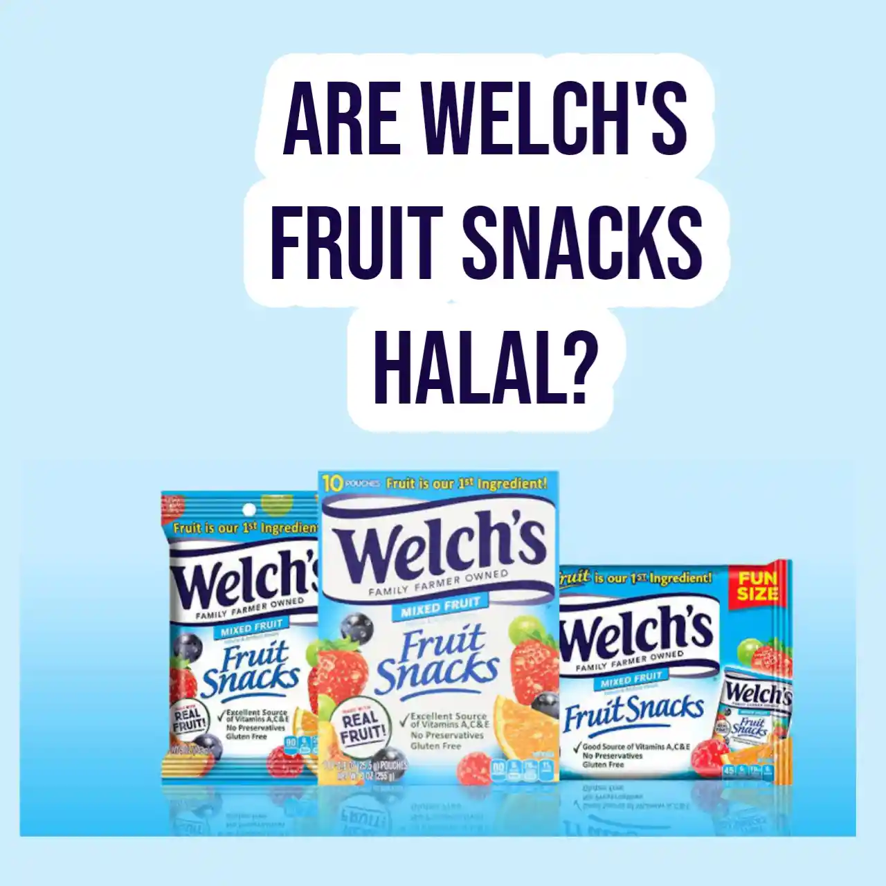 Are Welch's Fruit Snacks Halal