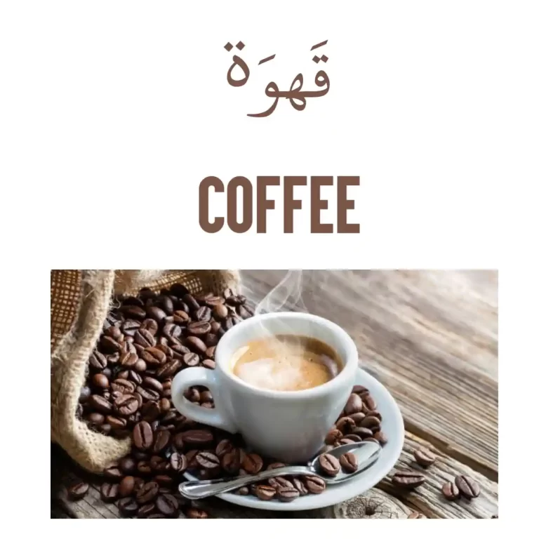 How To Say Coffee in Arabic Language Plus Coffee Shop, Powder And Bean