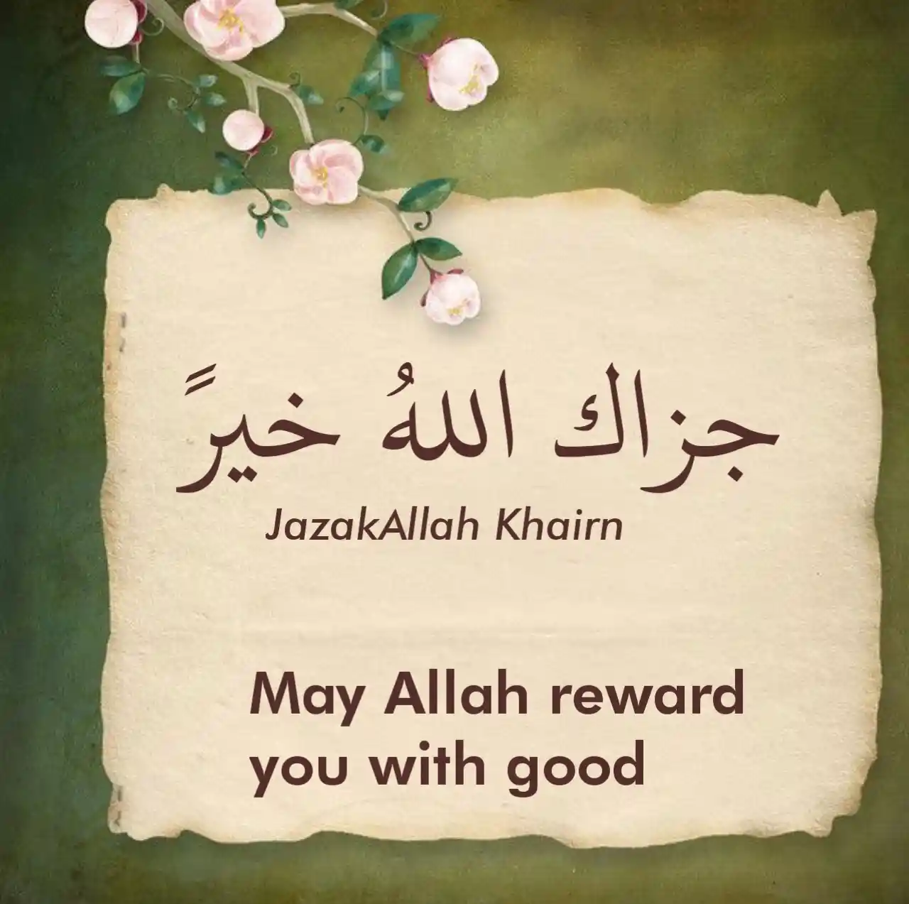 JazakAllah Khair Meaning