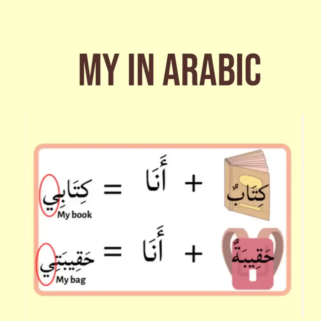 My in Arabic 