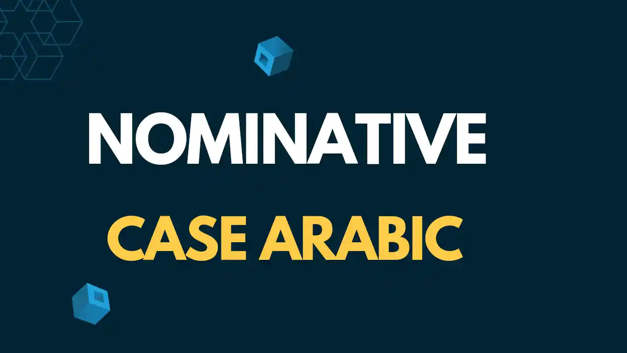 Nominative Case Arabic