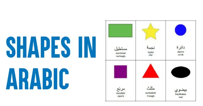 Shapes in Arabic: Easy Guide To Master Vocabulary