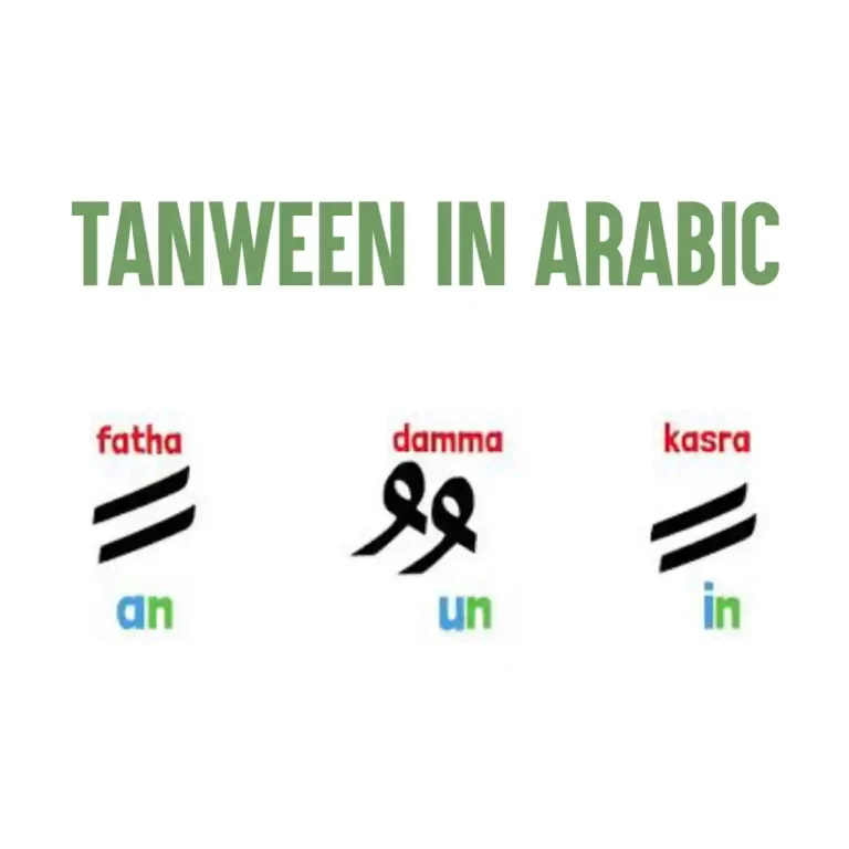 What Is Tanween In Arabic: Fatha, Kasra And Dhamma Examples