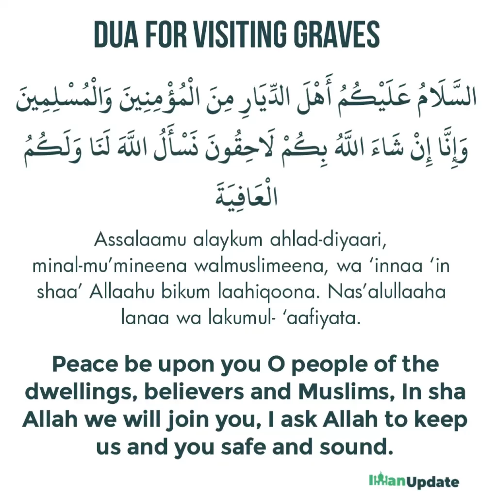 dua for visiting the graves